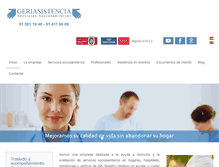 Tablet Screenshot of geriasistencia.com